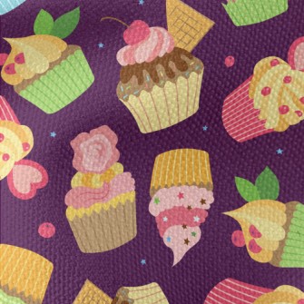 Creative Colorful Cup Cakes Waterproof Canvas