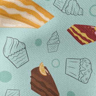 Strawberry Chocolate Cake Waterproof Canvas