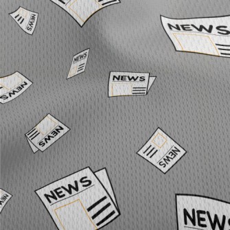 Newspapers Flying Everywhere Athletic Mesh Flat Back