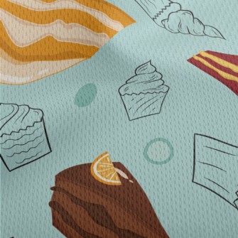 Strawberry Chocolate Cake Athletic Mesh Flat Back