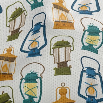 Portable Camping Light Athletic Mesh Flat Back