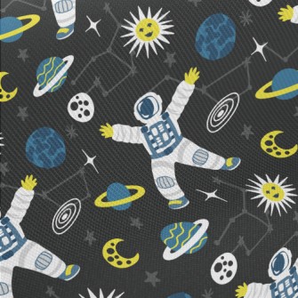 Space Planet Astronaut Twill