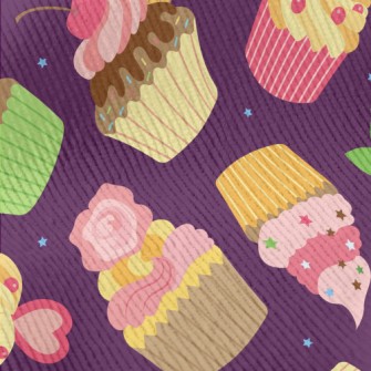 Creative Colorful Cup Cakes Standard Corduroy