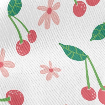 Cute Cherry Flowers Standard Corduroy