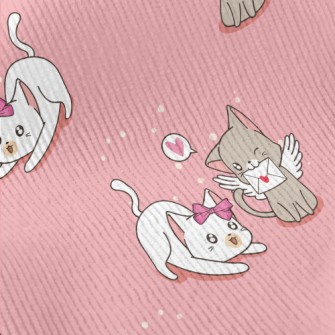 Love And Play Cat Couple Standard Corduroy