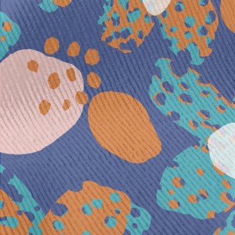 Abstract Dots Flowers Standard Corduroy
