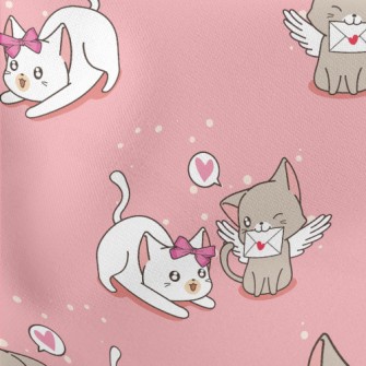 Love And Play Cat Couple Stretch Ponte