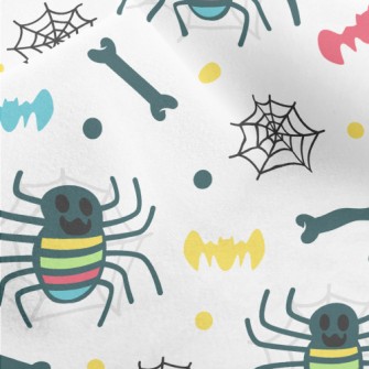 Colorful Spider Bat Micro Fleece