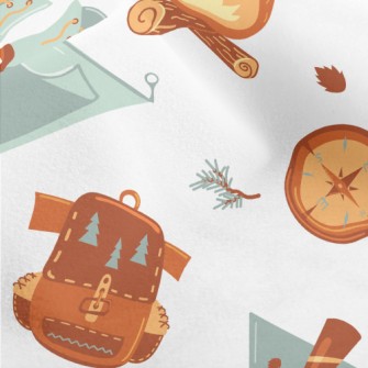 Camping Tent Fire Micro Fleece