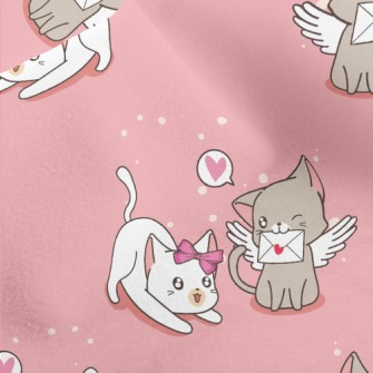 Love And Play Cat Couple Micro Fleece
