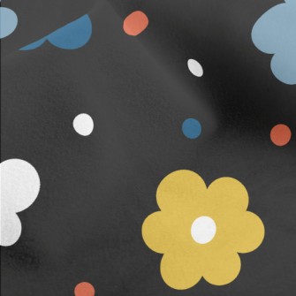 Colorful Polka Dot Flowers Micro Fleece