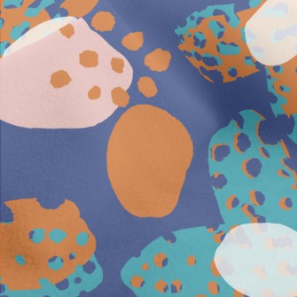 Abstract Dots Flowers Micro Fleece