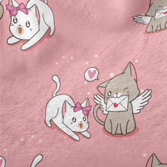 Love And Play Cat Couple Minky