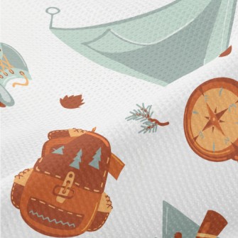 Camping Tent Fire Piqué