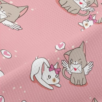 Love And Play Cat Couple Piqué