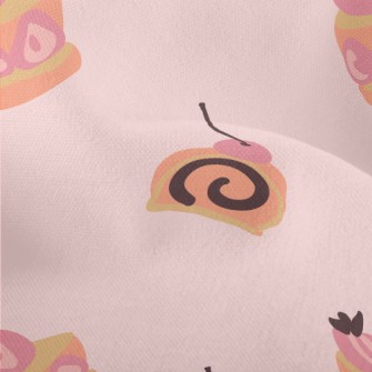 Cherry Roll Strawberry Cake Lightweight Performance Linen