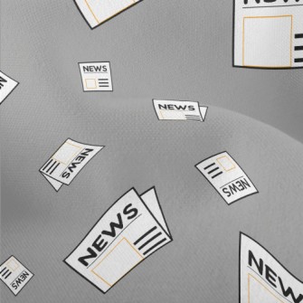 Newspapers Flying Everywhere Lightweight Performance Linen