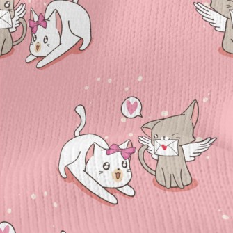 Love And Play Cat Couple Stretch Jersey