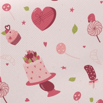 Strawberry Shortcake Ice Cream Midweight Cotton Poplin