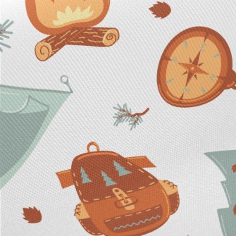 Camping Tent Fire Midweight Cotton Poplin