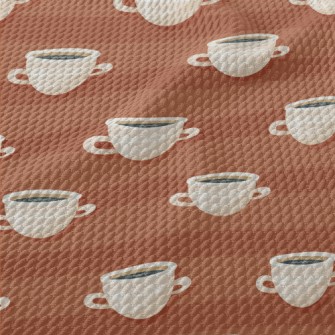 Warm And Delicious Coffee Birdseye Piqué