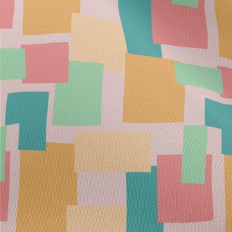 Square Color Block Geometric F Chiffon