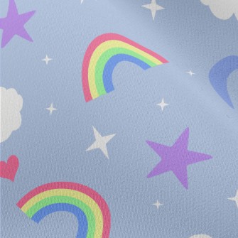 Shining Stars Moon Clouds Chiffon