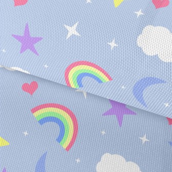 Shining Stars Moon Clouds Waterproof Oxford