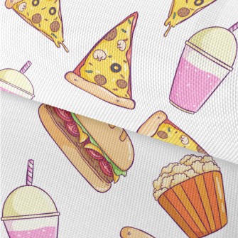 Cheese Pizza Popcorn Waterproof Oxford