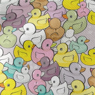 Dense Colorful Ducklings Waterproof Canvas