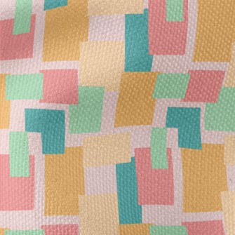 Square Color Block Geometric F Waterproof Canvas