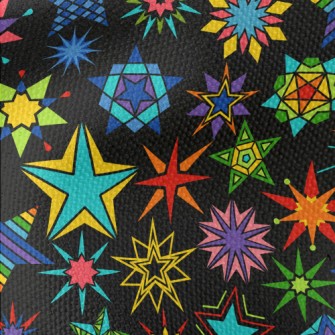 Various Star Designs Waterproof Canvas