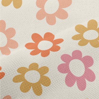 Colorful Sunflowers Performance Linen