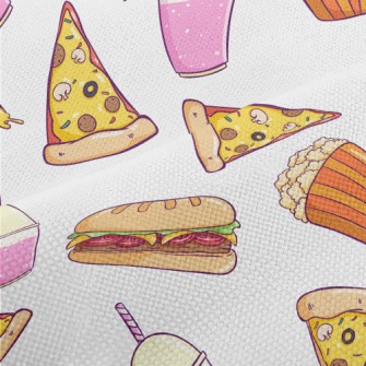 Cheese Pizza Popcorn Performance Linen