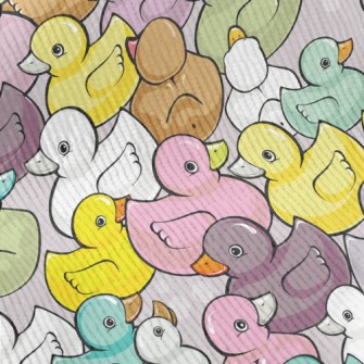 Dense Colorful Ducklings Standard Corduroy