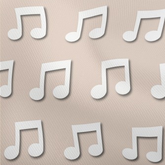Simple White Musical Note Dobby