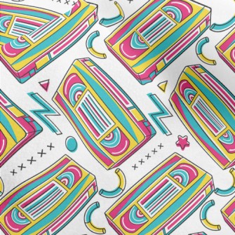 Rainbow Videotape Micro Fleece