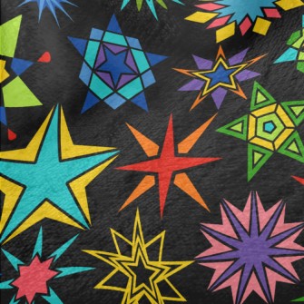 Various Star Designs Minky