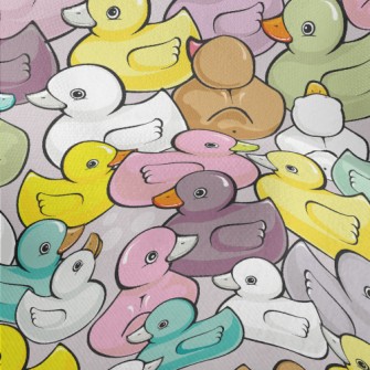 Dense Colorful Ducklings Lightweight Performance Linen