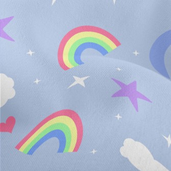 Shining Stars Moon Clouds Lightweight Performance Linen