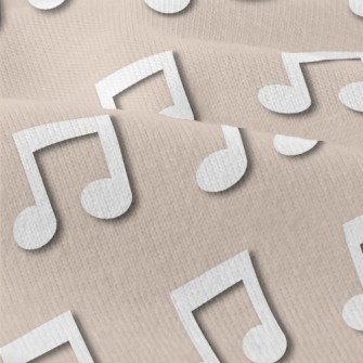 Simple White Musical Note Modern Jersey