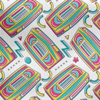Rainbow Videotape Jersey Backed Fleece