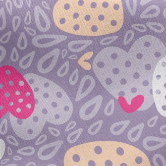 Love Drops Jersey Backed Fleece