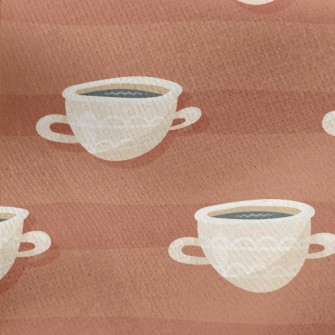 Warm And Delicious Coffee Jersey Backed Fleece