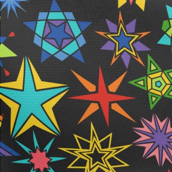 Various Star Designs Pongee