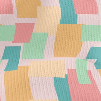 Square Color Block Geometric F Stretch Jersey