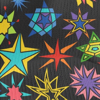 Various Star Designs Stretch Jersey