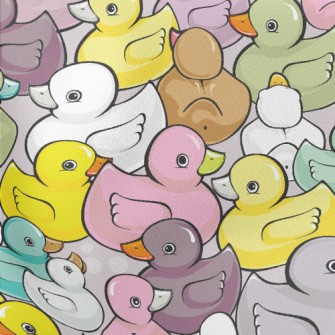 Dense Colorful Ducklings Lightweight Cotton Poplin
