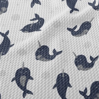 Happy Constellation Narwhal Birdseye Piqué