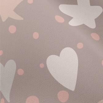 Heart And Star Graffiti Chiffon